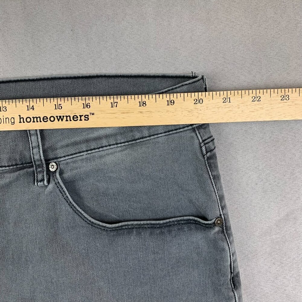 Mott & Bow Mens Pants 40 Gray Slim Stone Jeans Soft Denim Cotton Stretch 40x32 - Picture 5 of 12